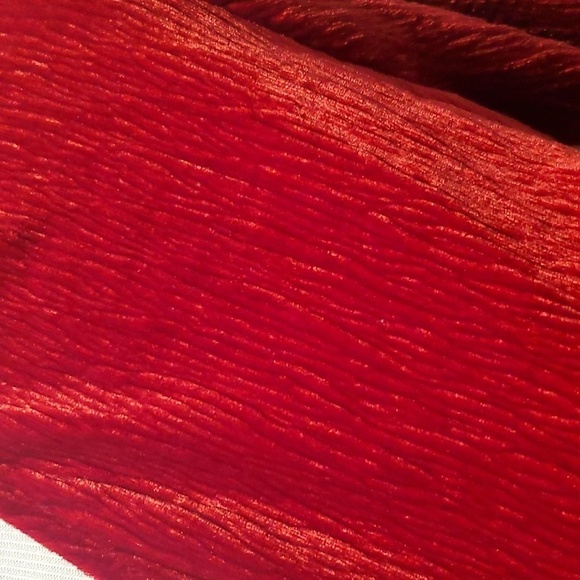 Vacate Coastal Crushed Red Velvet Wrap Dress SZ XS - Picture 3 of 9